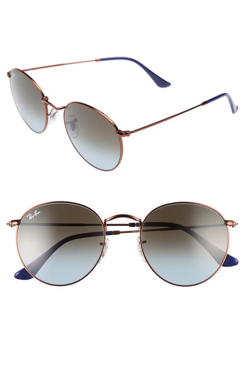 Ray Ban Ray-ban Icons 50mm Retro Sunglasses In Blue/brown