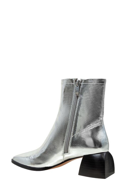 Linea Paolo Saylor Square Toe Boot In Silver