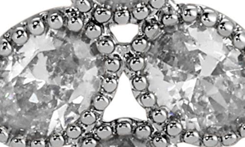 Eye Candy Los Angeles Rosa Cubic Zirconia Linear Drop Earrings In Silver