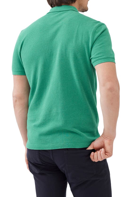 Shop Rodd & Gunn Gunn Piqué Sports Fit Cotton Polo In Emerald