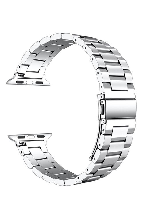 The Posh Tech Maxwell Bracelet Apple Watch® Watchband In Silver