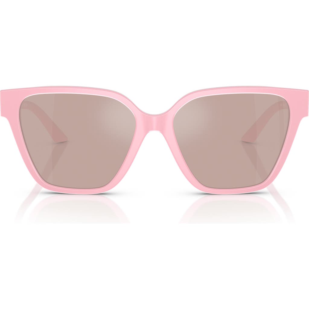 Versace 56mm Butterfly Sunglasses In Pink