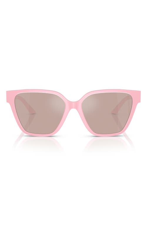 Versace 56mm Butterfly Sunglasses in Pastel Pink at Nordstrom