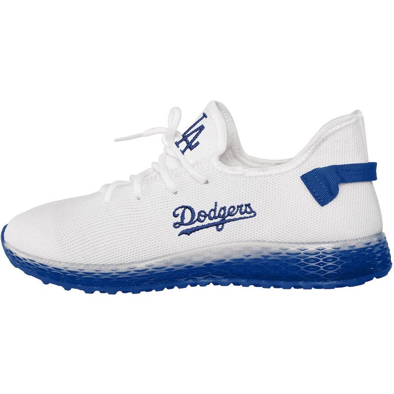 Foco Los Angeles Dodgers Gradient Sole Knit Sneakers In White