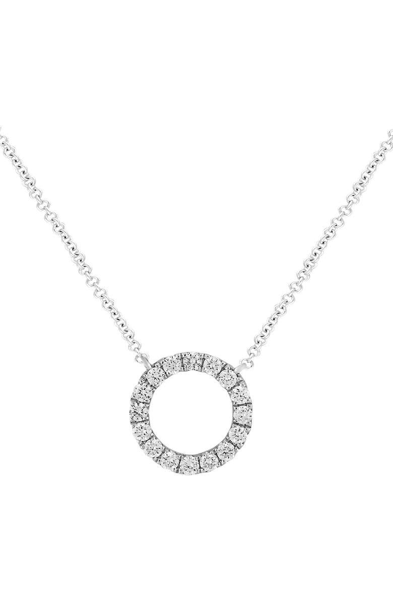 Open circle diamond pendant Clearance