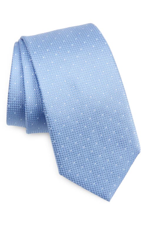 Dot Silk Tie in Light Blue