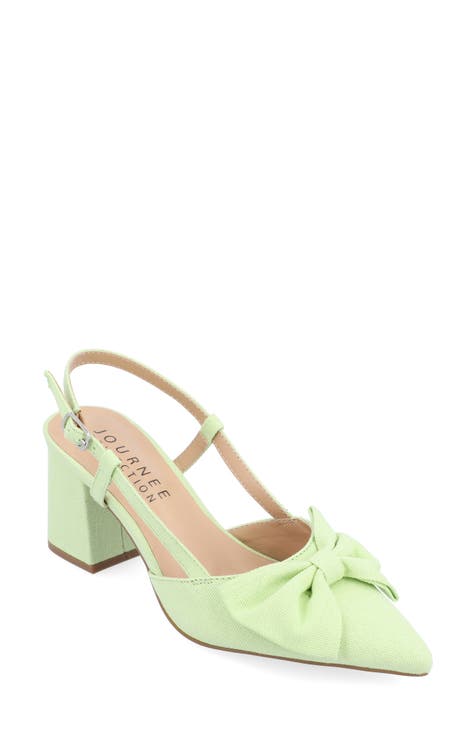 Light cheap green pumps