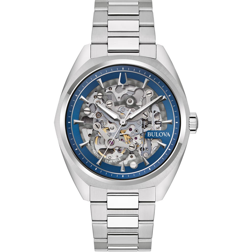 Shop Bulova Surveyor Bracelet Watch, 41mm In Silverone
