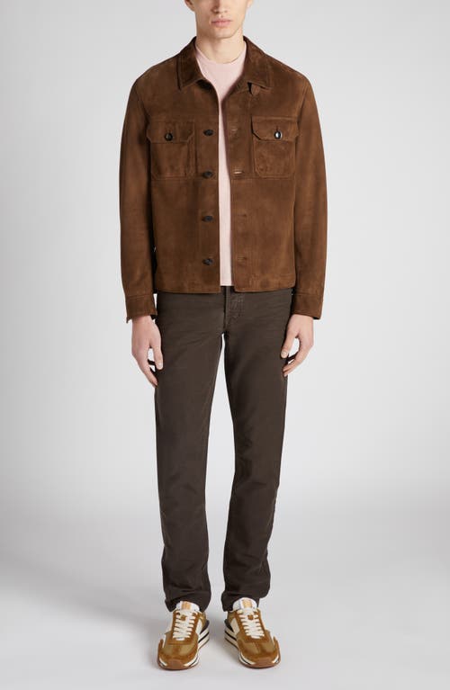 Tom Ford Short Sleeve Crewneck T-shirt In Dusty Pink