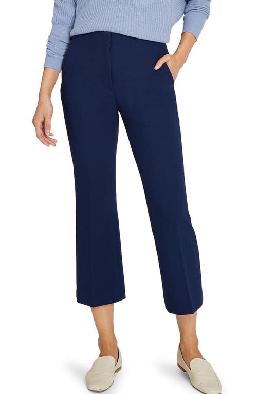 Club Monaco Crop Kick Flare Pants In Navy/bleu Marine