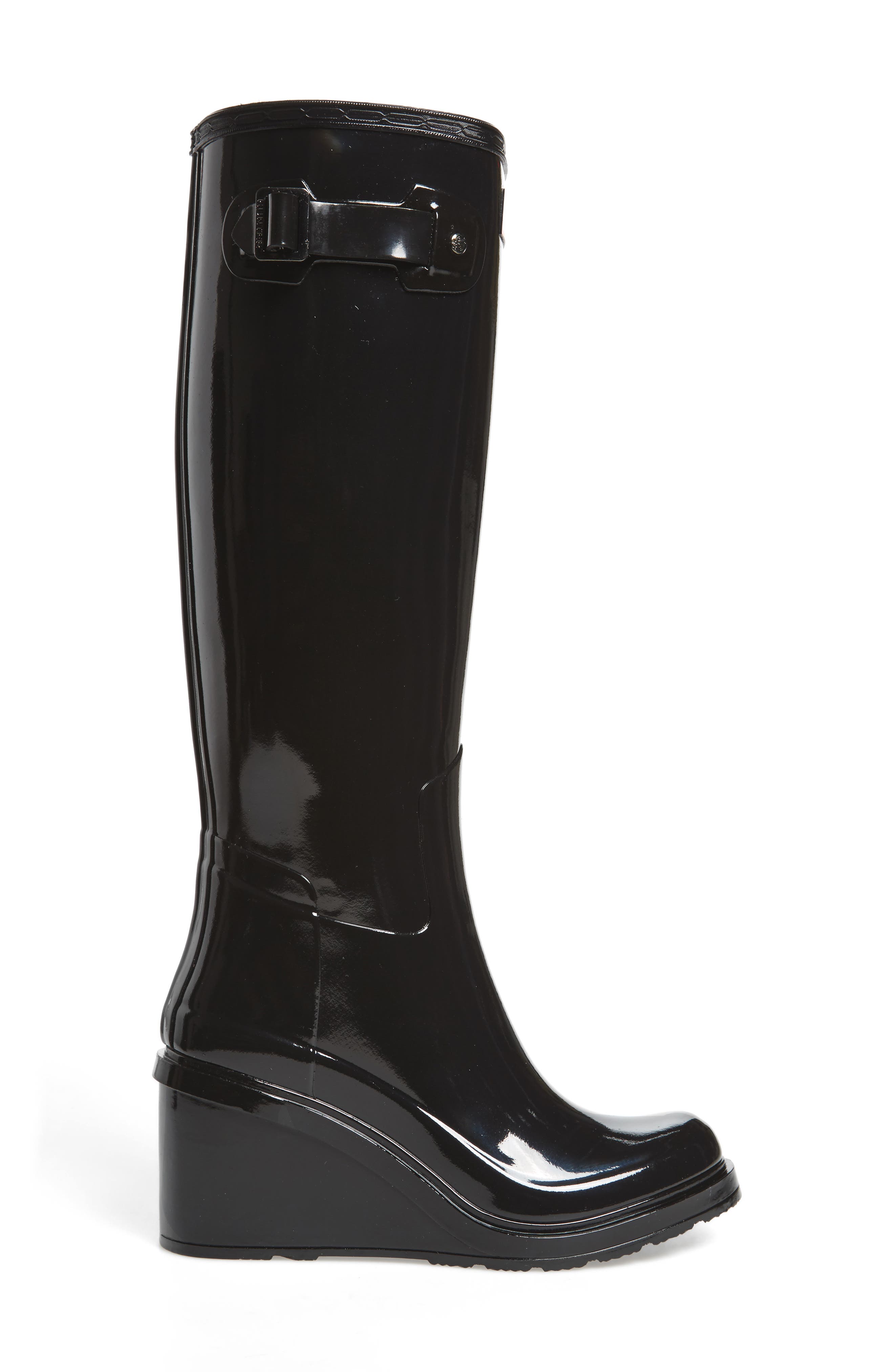 hunter wedge rain boots