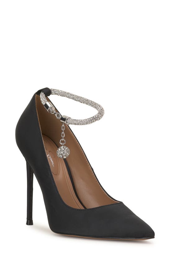Shop Jessica Simpson Sekani Chain Ankle Strap Pump In Black
