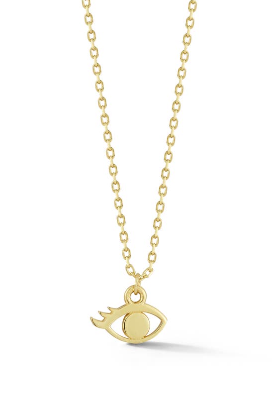 Ember Fine Jewelry 14k Gold Tiny Eye Pendant Necklace
