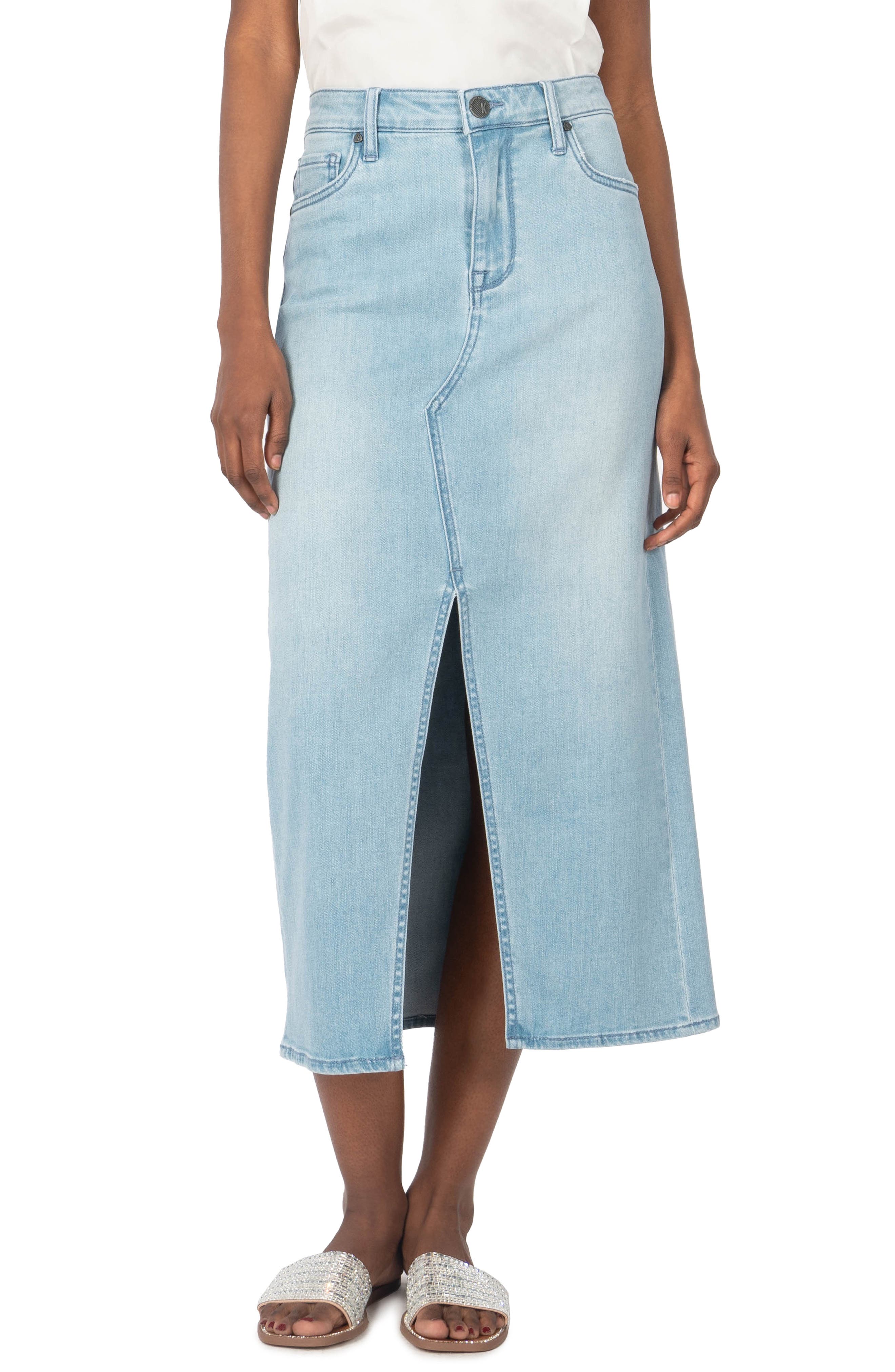 Kloth Rosie Denim Skirt 