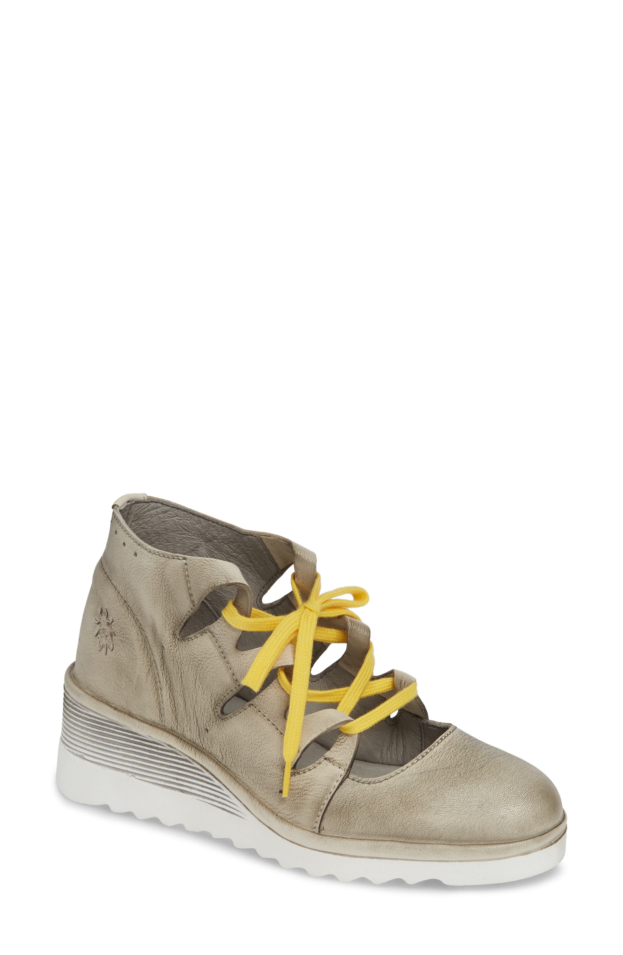 Fly London Coda Wedge Bootie, Beige