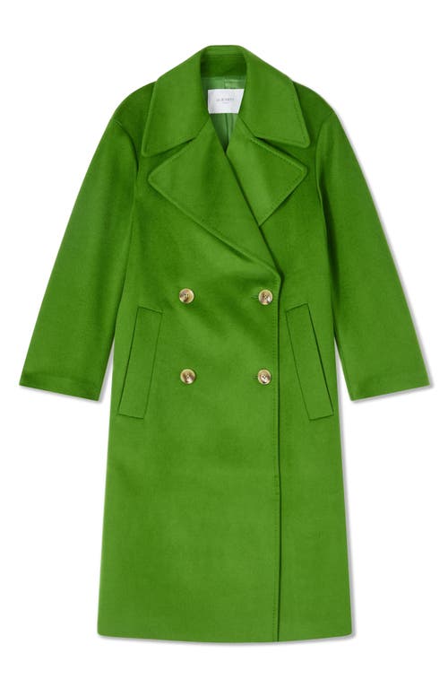 Shop Lk Bennett Amor Wool Coat In Green