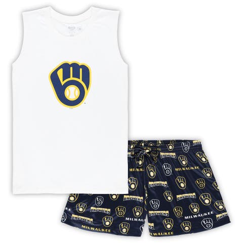 Chicago Bears Concepts Sport Women's Plus Size Downfield T-Shirt & Shorts  Sleep Set - White/Navy