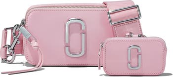 The Utility Snapshot Leather Camera Bag in Pink - Marc Jacobs