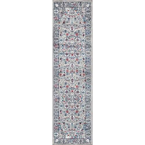 Jonathan Y Modern Persian Vintage Medallion Area Rug In Light Gray/multi