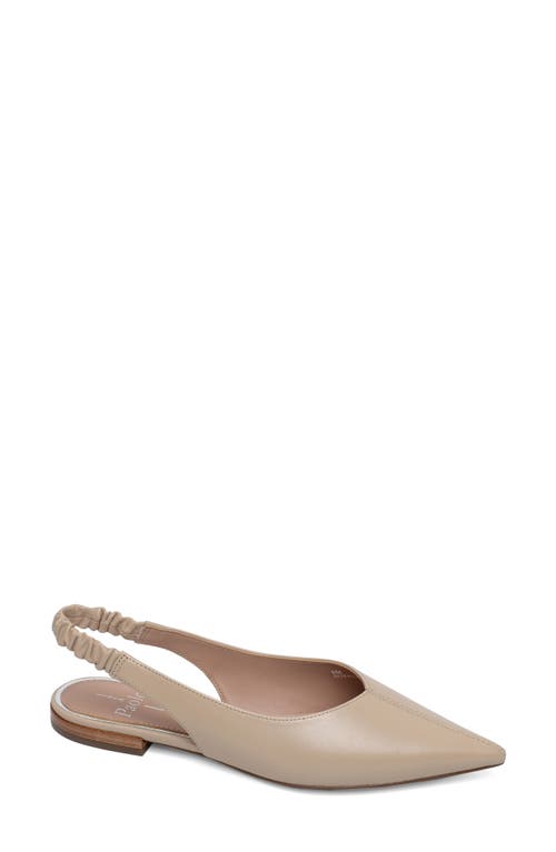 Diana Slingback Pointed Toe Flat in Nude