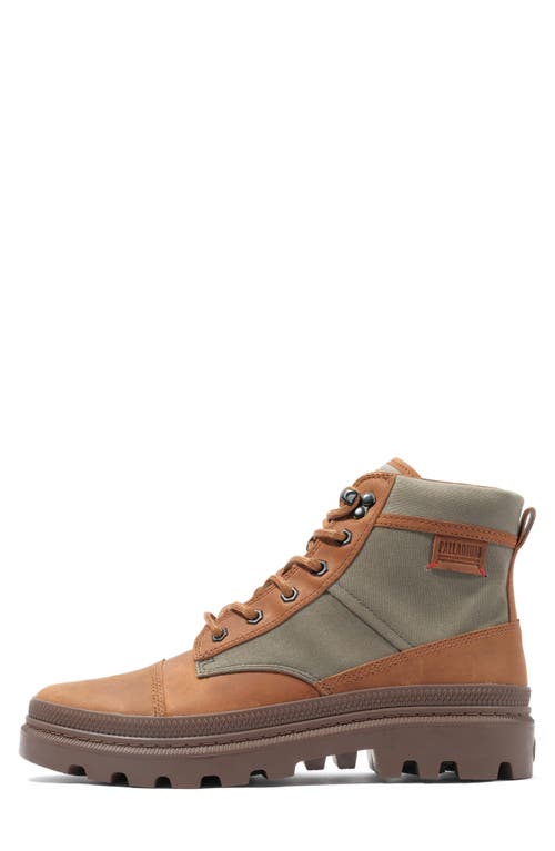Palladium Pallatrooper Rough Boot In Olive Night/honey