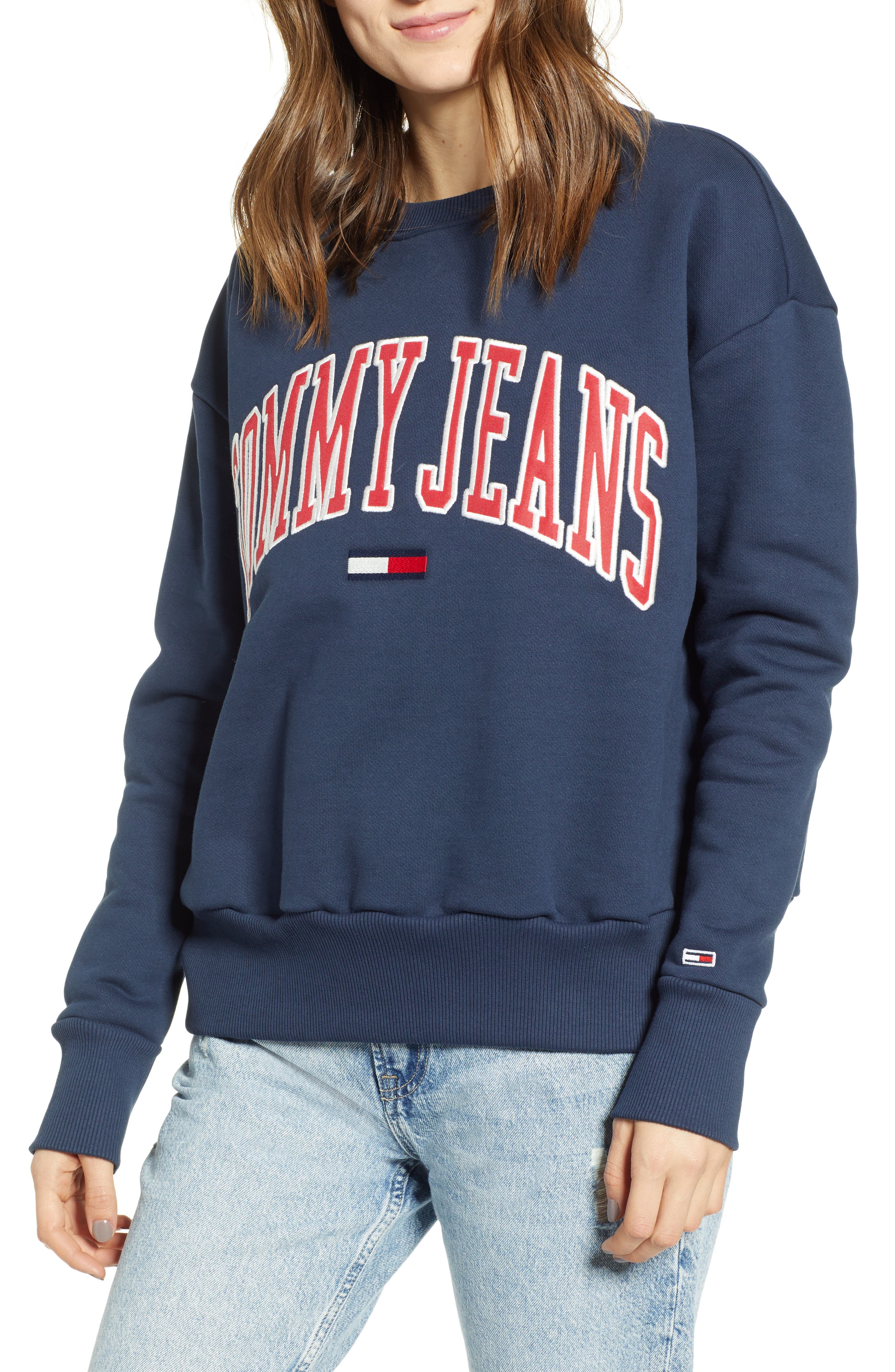 tommy jeans classics logo hoodie
