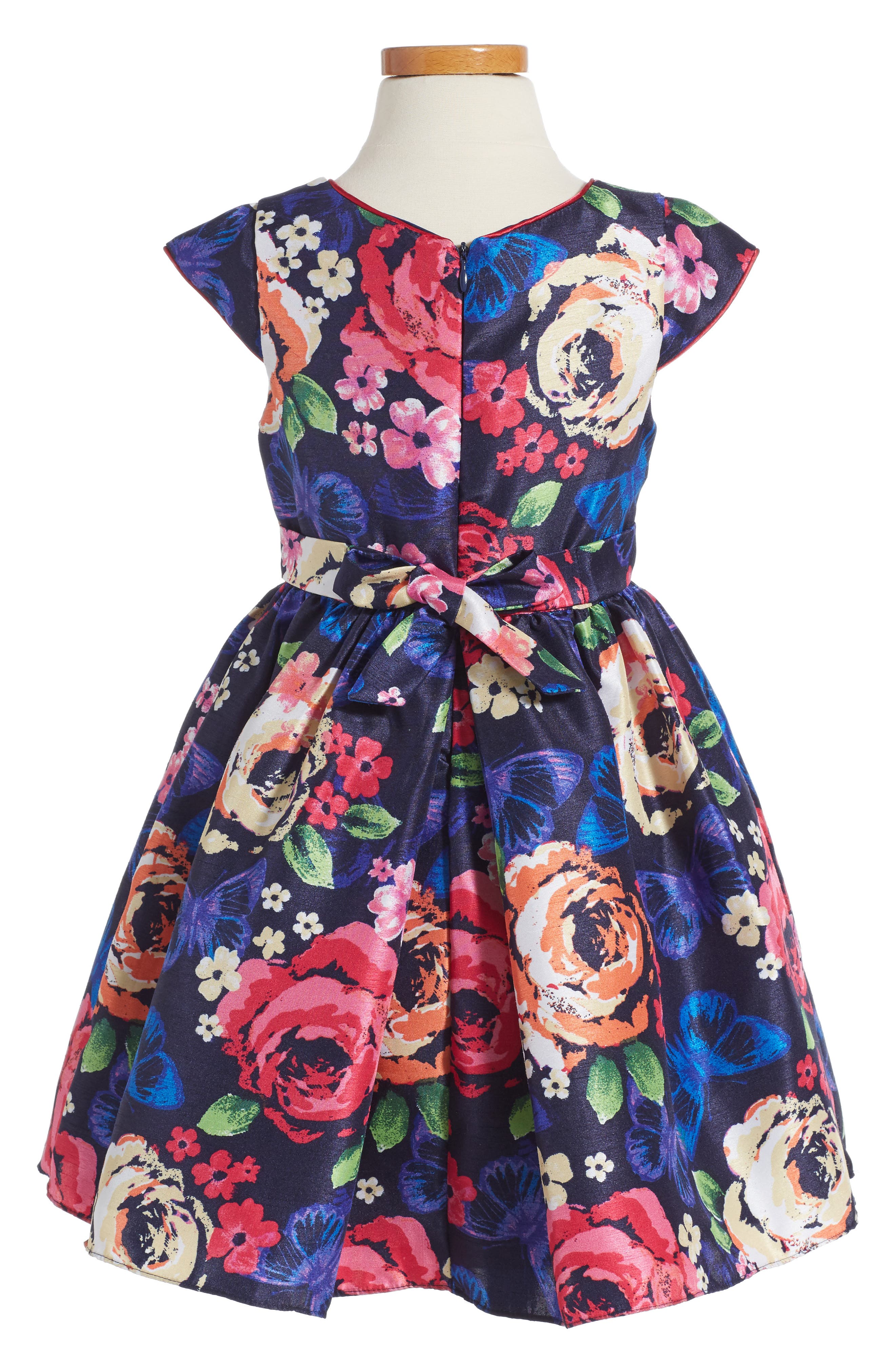 Sweet Heart Rose Fall Floral Dress (Toddler Girls & Little Girls
