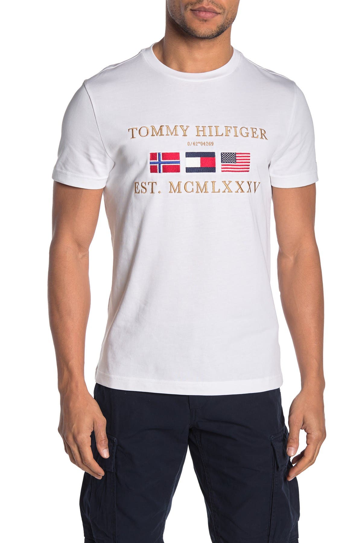 tommy hilfiger embroidered t shirt