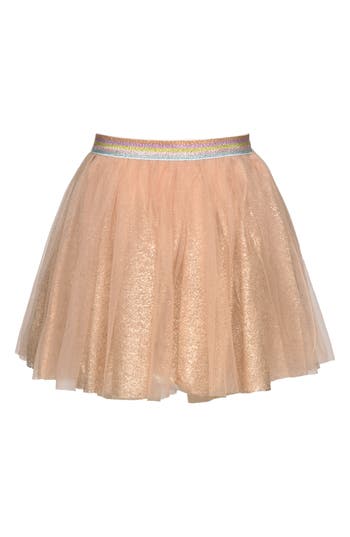 Shop Truly Me Kids' Foil Tutu Skirt In Rose Gold