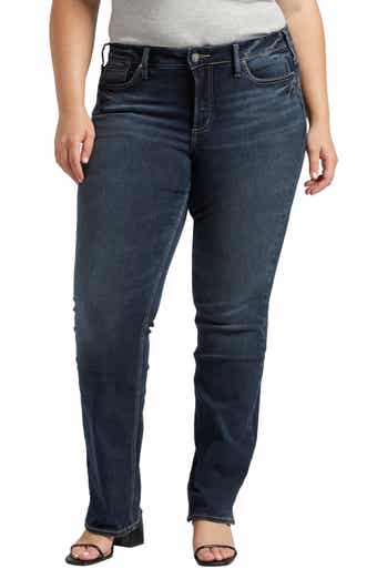 Terra & Sky Women's Plus Size High Waist Bootcut Jeans