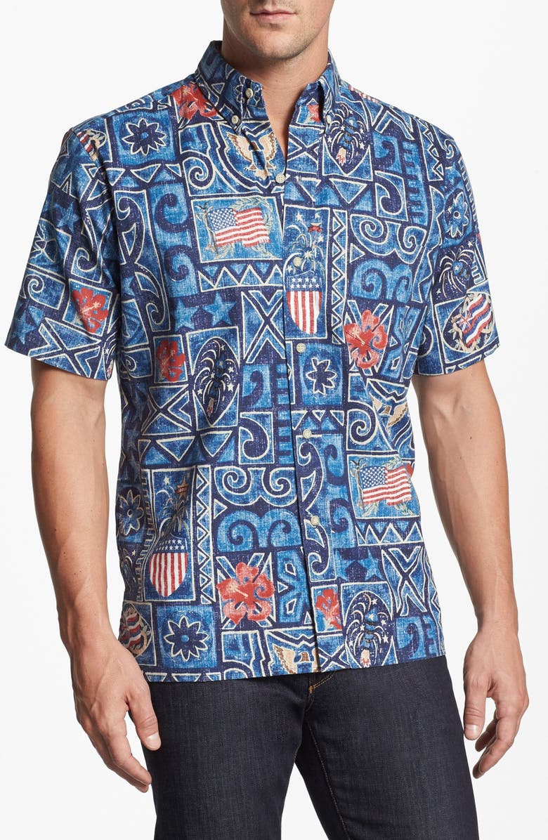Reyn Spooner 'Summer Commemorative - 2013' Short Sleeve Sport Shirt