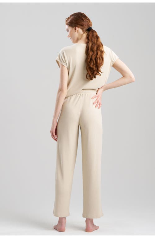 Shop Natori Eden Everywhere Straight Leg Pant In Beige