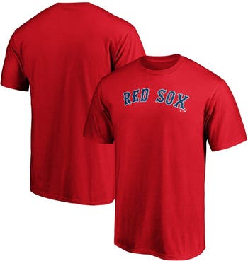 Men's Boston Red Sox Fanatics Branded Red Official Wordmark Logo T