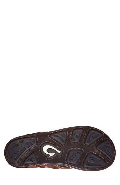 Shop Olukai Mea Ola Flip Flop In Tan/dark Java