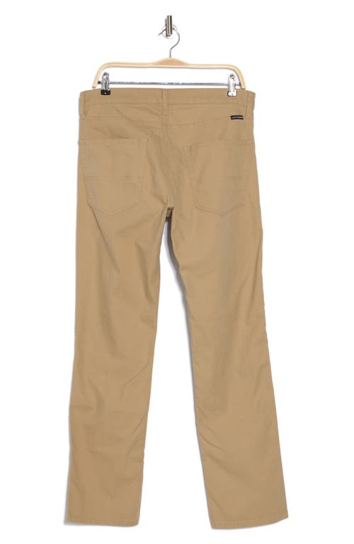 Lucky Brand Cotton Stretch Canvas Pants In Khaki Sand