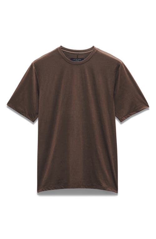 Rag & Bone Tech Jersey T-shirt In Slatebrown