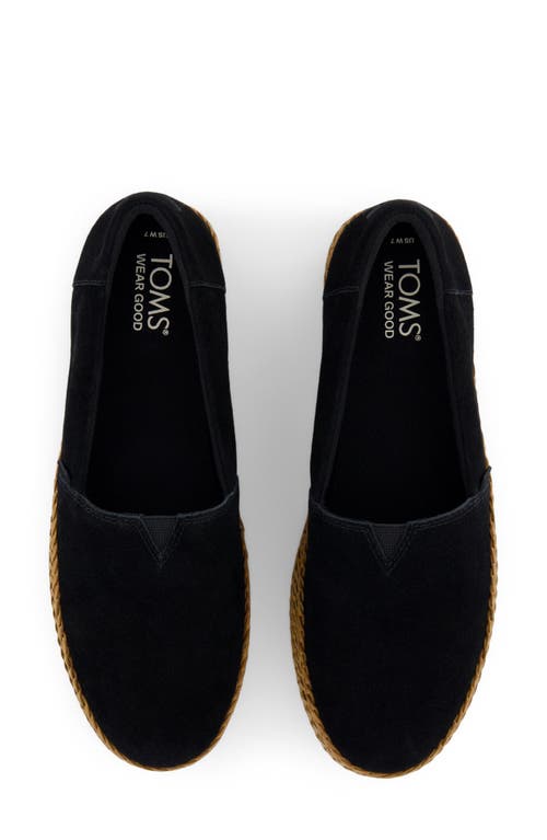 Shop Toms Valencia Platform Slip-on In Black