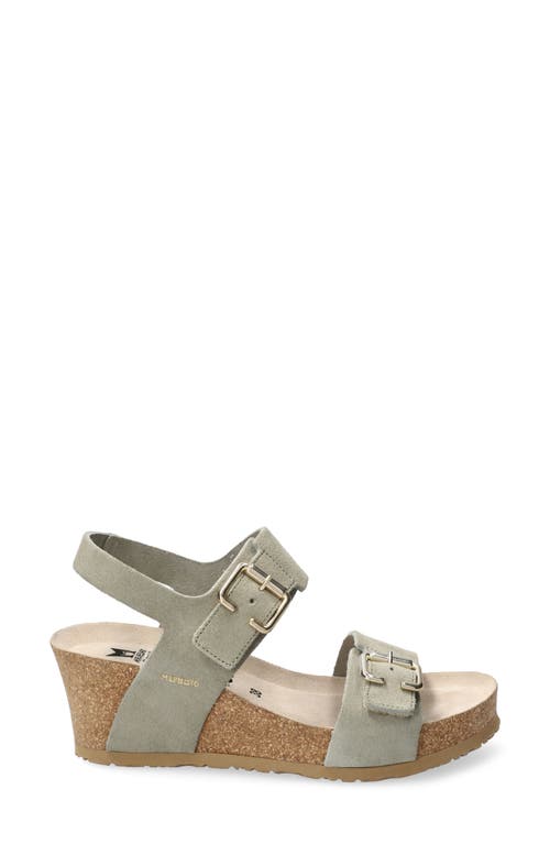 Mephisto Lissandra Platform Wedge Sandal In Light Khaki