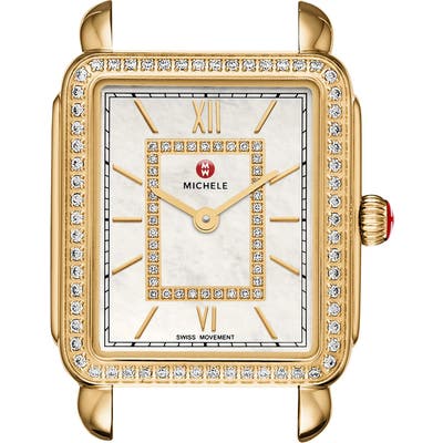 Michele Deco Ii Diamond Dial Watch Case, 2m X 2m (Nordstrom Exclusive)