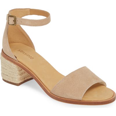 Soludos Capri Espadrille Heel Sandal- Pink