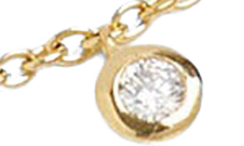 Shop Madewell Demi-fine Bezel Set Station Necklace In 14k Gold