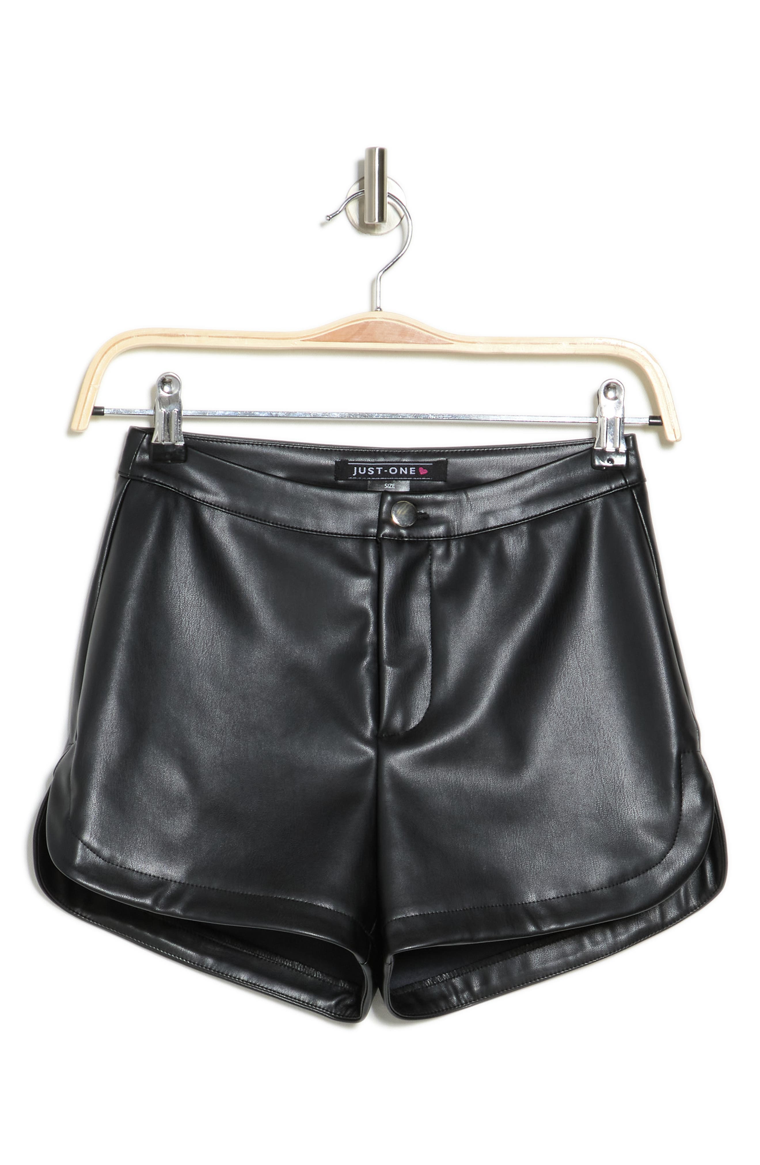 JUST ONE Faux Leather Hot Shorts Nordstromrack