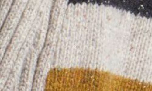 Pendleton Camp Stripe Lambswool Blend Wrap Cardigan In Ivory Multi Stripe