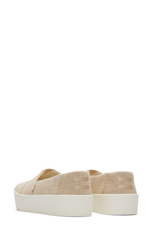 Shop Toms Verona Platform Slip-on Sneaker In Natural