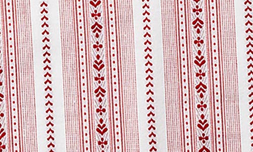 Juliska Villa Stripe 18 X 90 Table Runner In Ruby