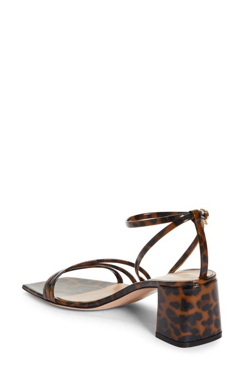 Gianvito Rossi Brielle Ankle Strap Sandal In Leopard Print