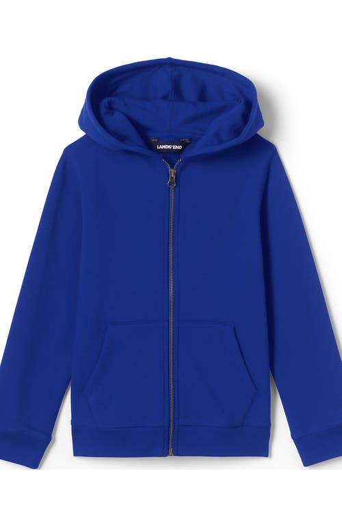 Lands' End School Uniform Kids Zip Front Sweatshirt In Cobalt
