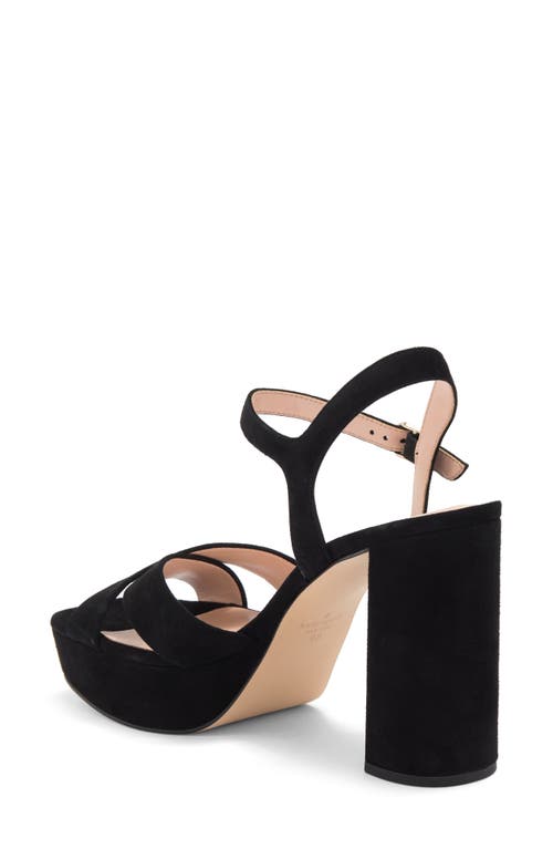 Kate Spade New York Delia Platform Sandal In Black/silver