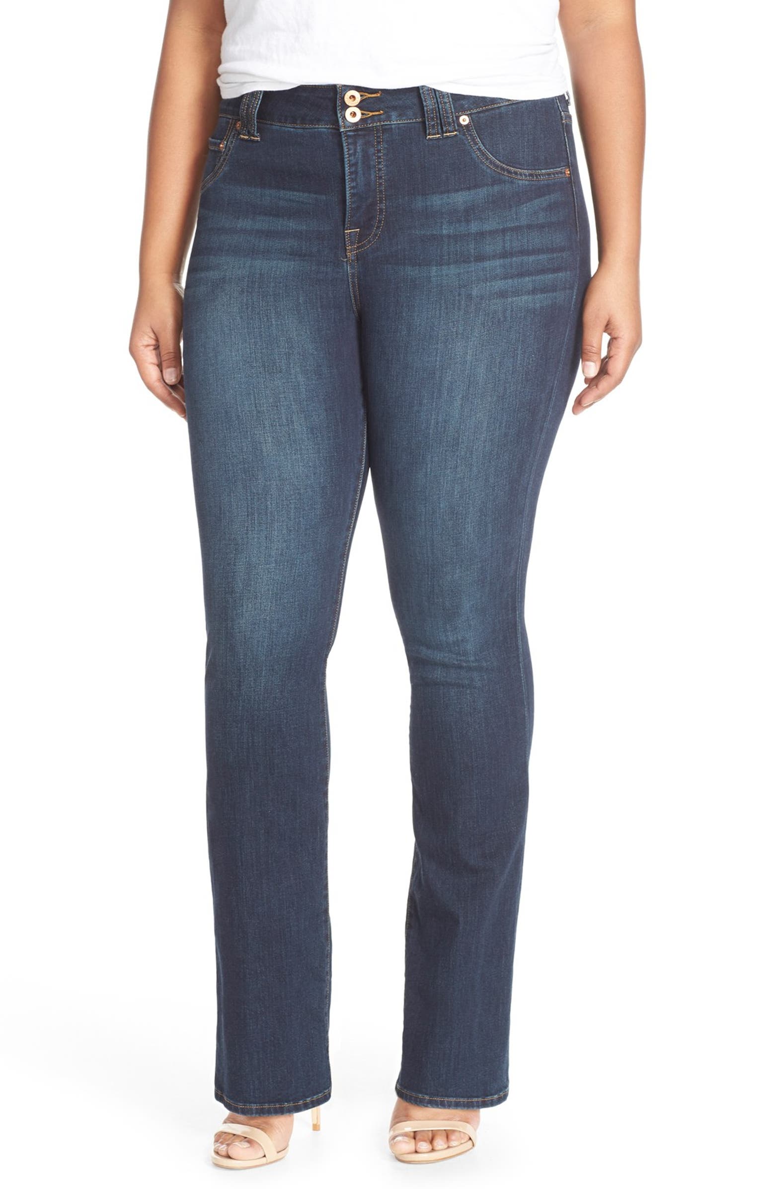 Lucky Brand 'Emma' Stretch Bootcut Jeans (Plus Size) | Nordstrom
