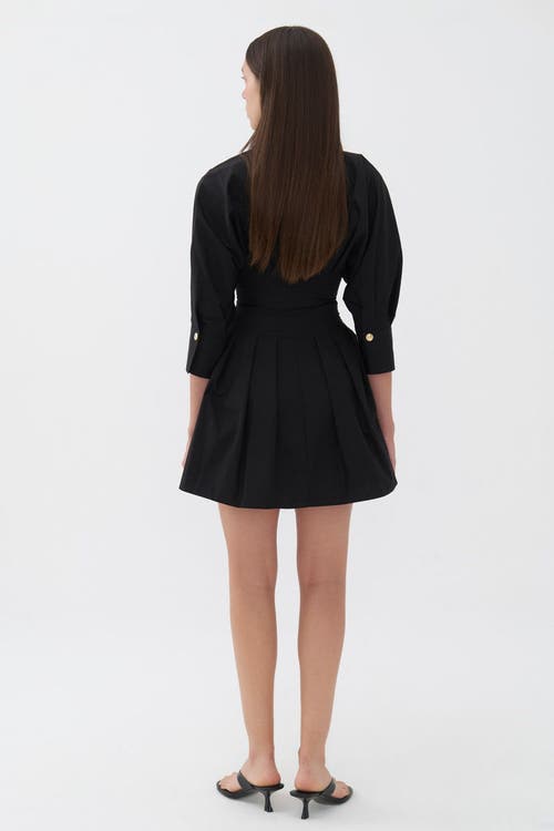 Shop Nocturne Zippered Dress In Black